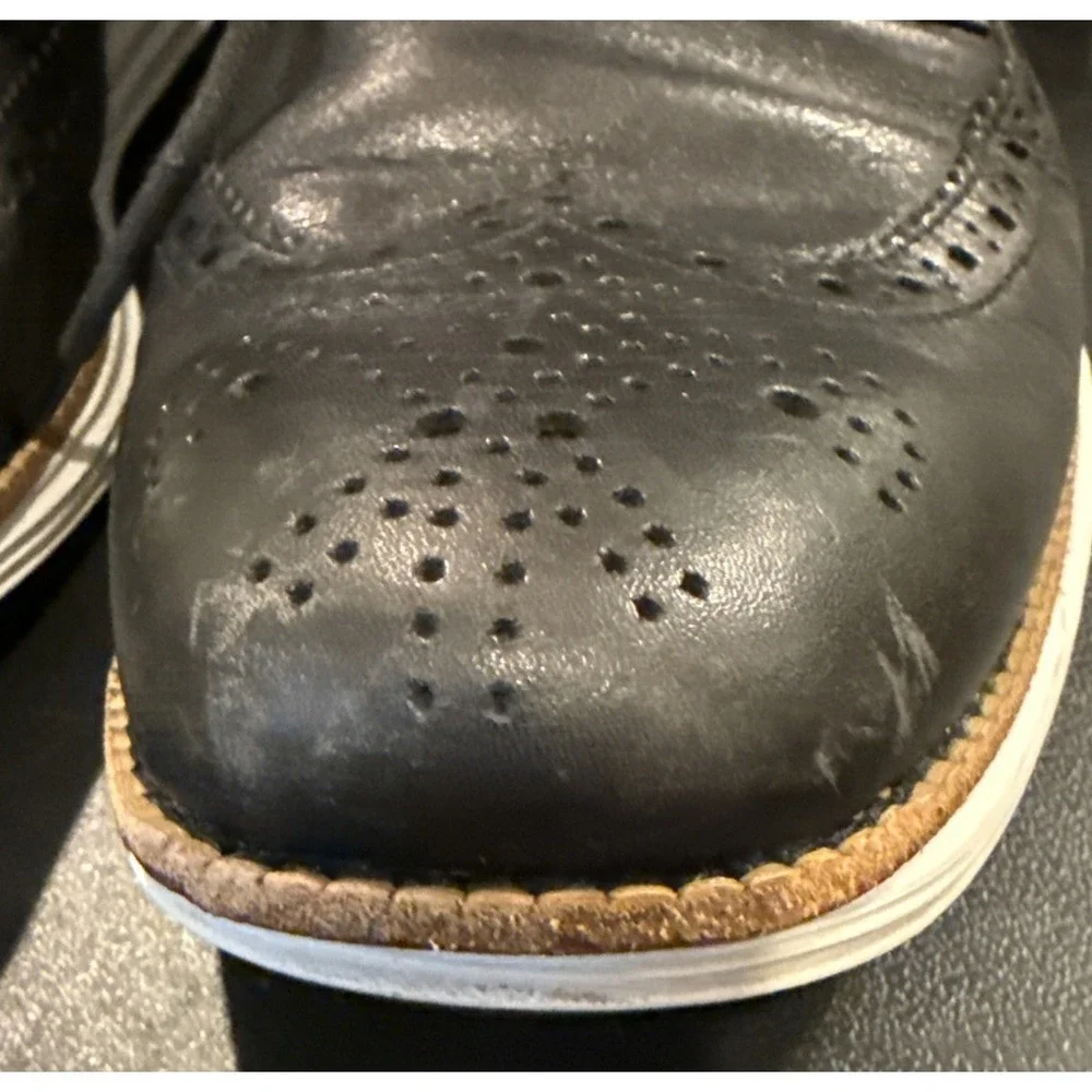 Cole‎ Haan Lunar Grand Mens 12 M Wingtip Oxfords Dress Shoes Black C12007